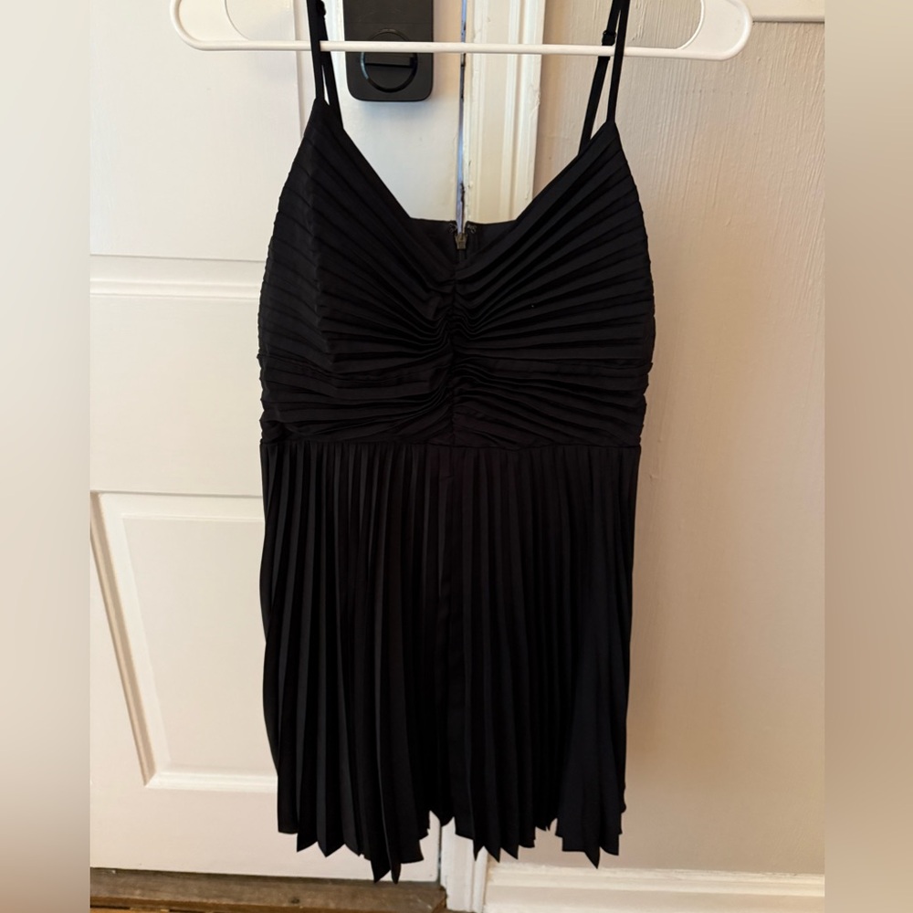 Express Elegant Black Dress with Straps